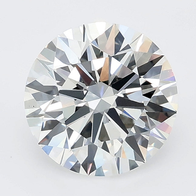 2.04 carat round lab grown diamond E color VS1 clarity
