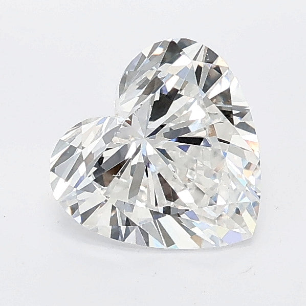 1.02 carat heart lab grown diamond E color VS1 clarity
