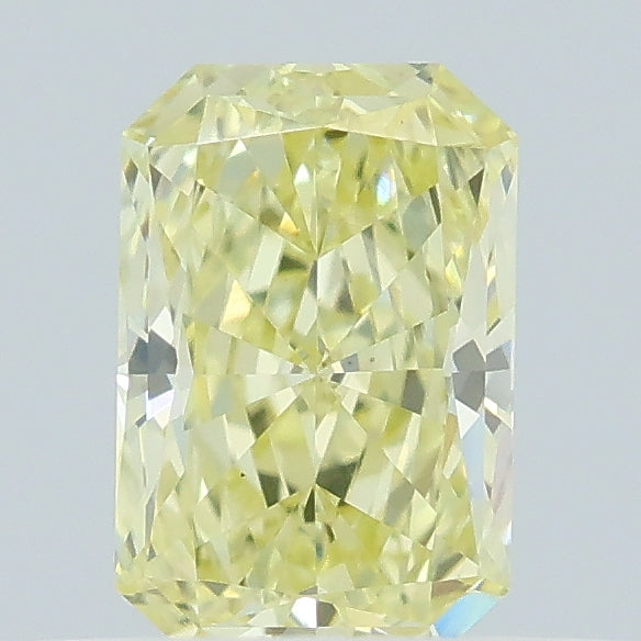 0.44 carat fancy intense yellow radiant lab grown diamond VS1 clarity