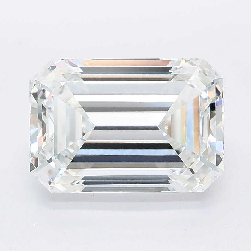 3.54 carat emerald lab grown diamond E color VVS2 clarity
