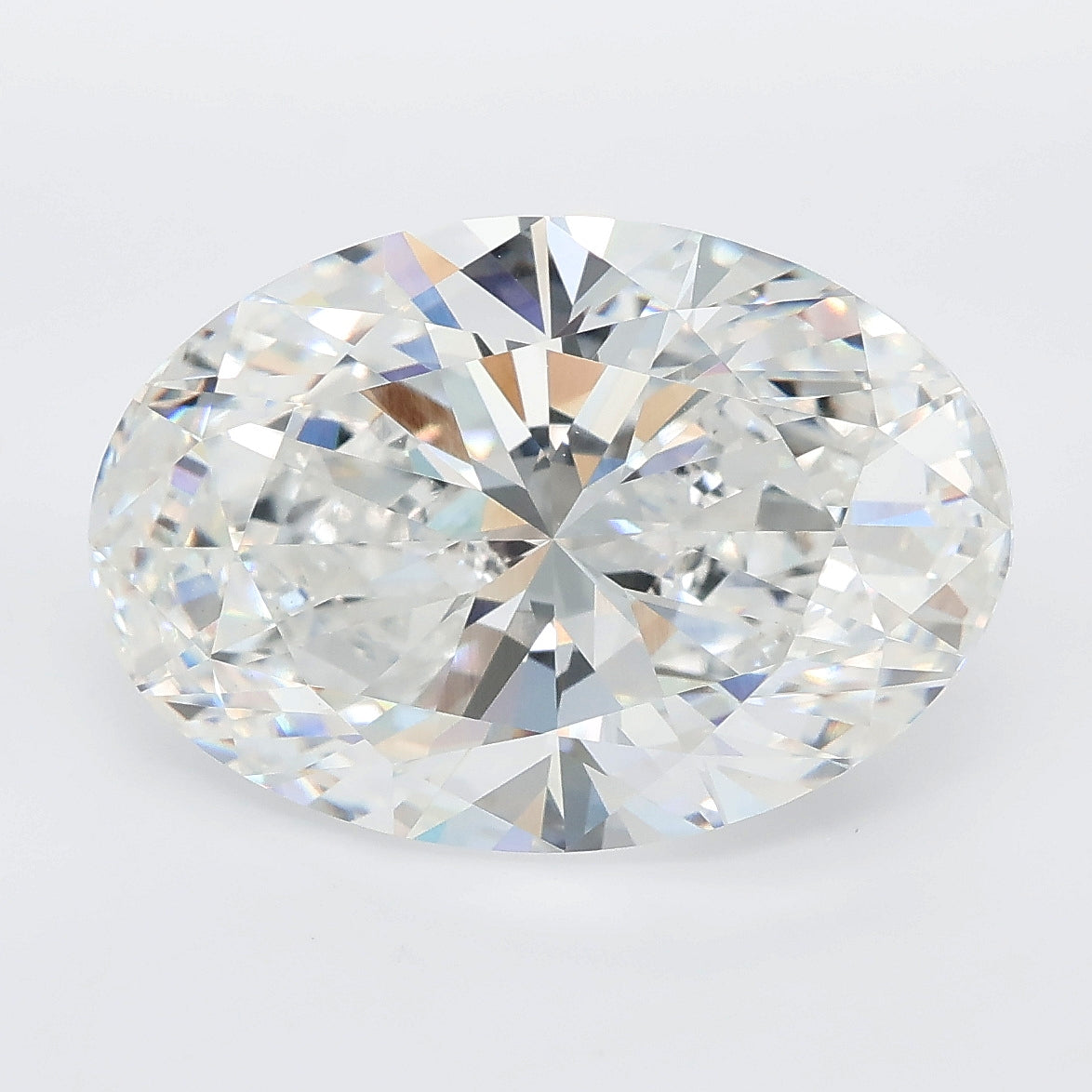 8.07 carat oval lab grown diamond E color VVS2 clarity
