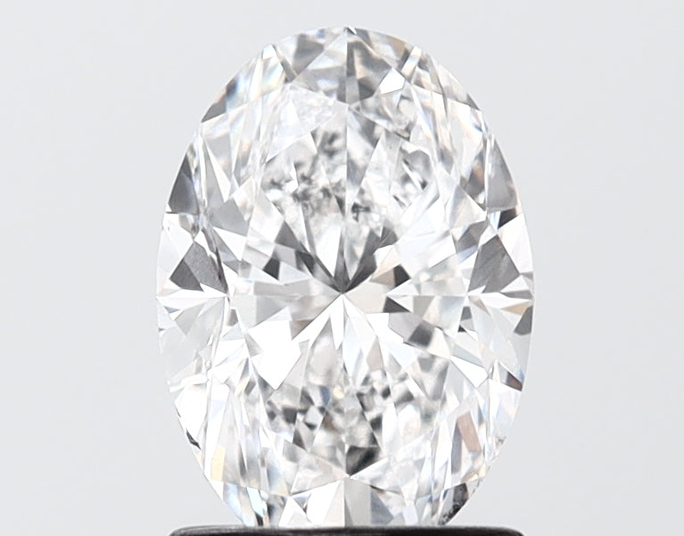 1.51 carat oval lab grown diamond E color VS2 clarity