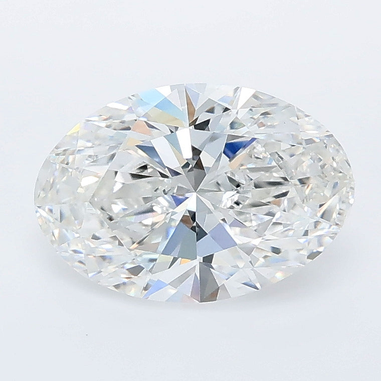 2.01 carat oval lab grown diamond E color VVS2 clarity