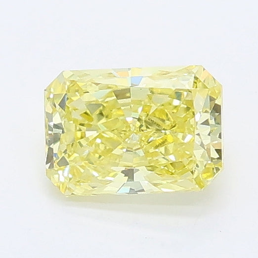 0.52 carat fancy intense yellow radiant lab grown diamond VS2 clarity