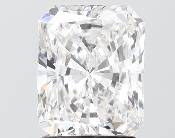 2.03 carat radiant lab grown diamond E color VS2 clarity