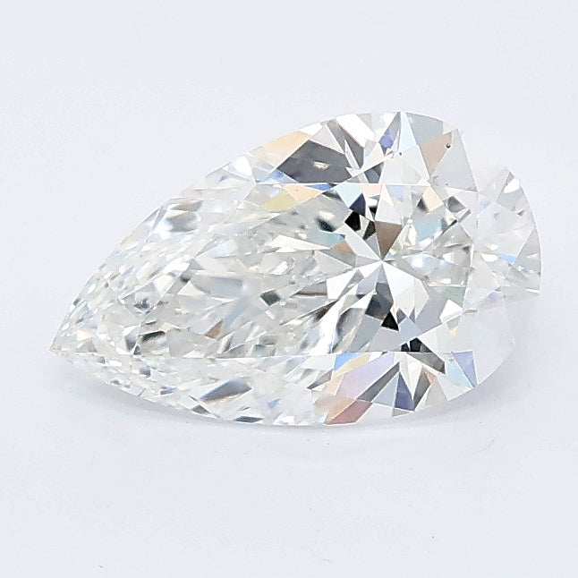 1.03 carat pear lab grown diamond E color VVS2 clarity