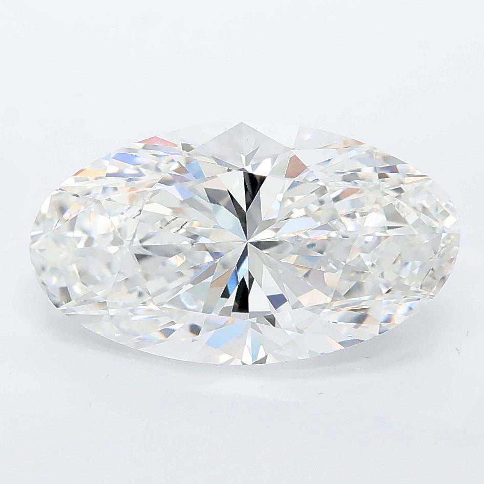 3.52 carat moval lab grown diamond E color VVS2 clarity