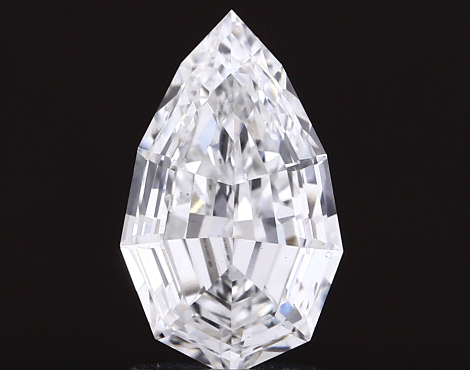 2.08 carat pear lab grown diamond E color VS1 clarity