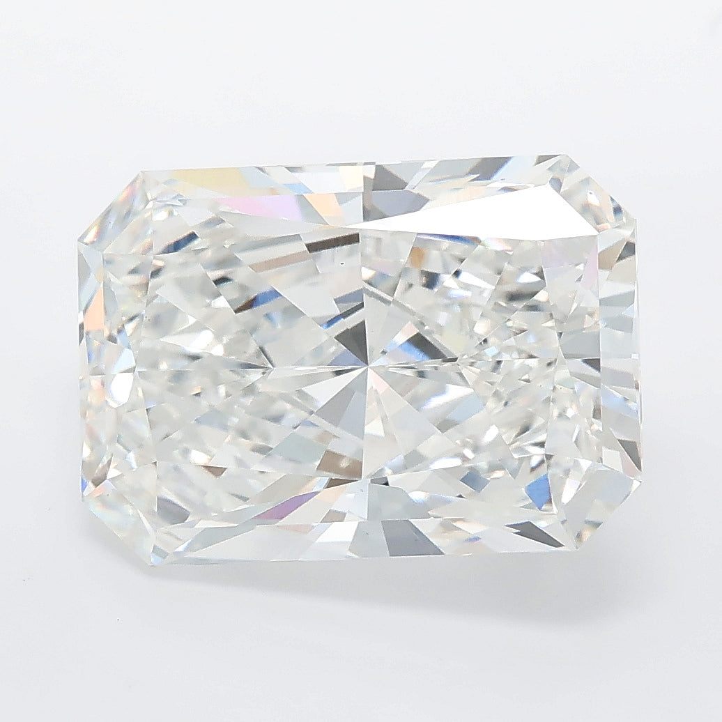 6.01 carat radiant lab grown diamond F color VVS2 clarity