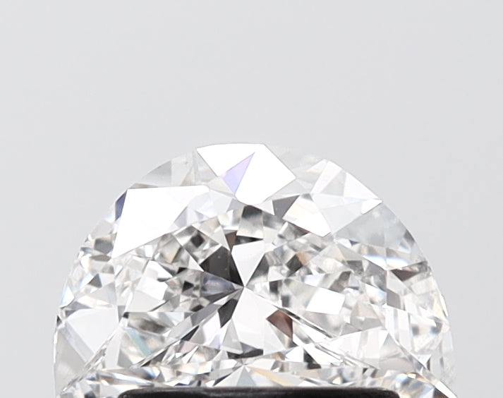 1.08 carat half moon lab grown diamond F color VS1 clarity