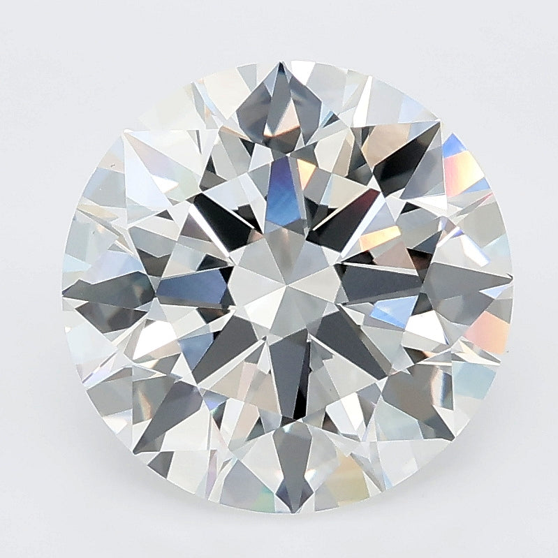4.27 carat round lab grown diamond E color VVS2 clarity