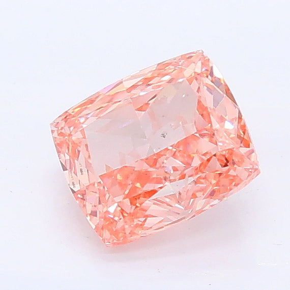 1.06 carat fancy vivid pink cushion lab grown diamond VS2 clarity