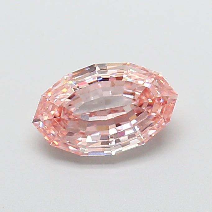 2.10 carat fancy brownish pink oval lab grown diamond VS1 clarity