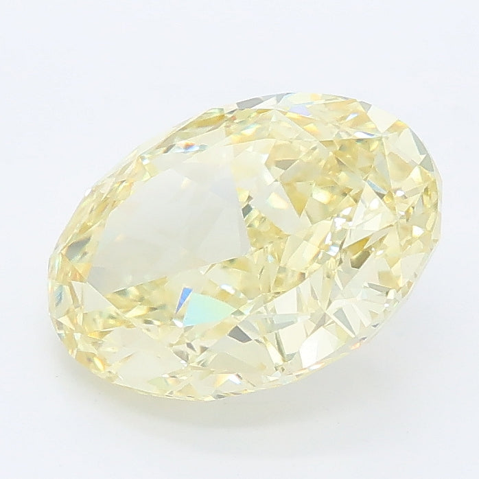 2.70 carat fancy yellow oval lab grown diamond VS1 clarity