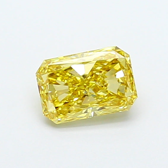 1.07 carat fancy intense yellow radiant lab grown diamond VVS2 clarity