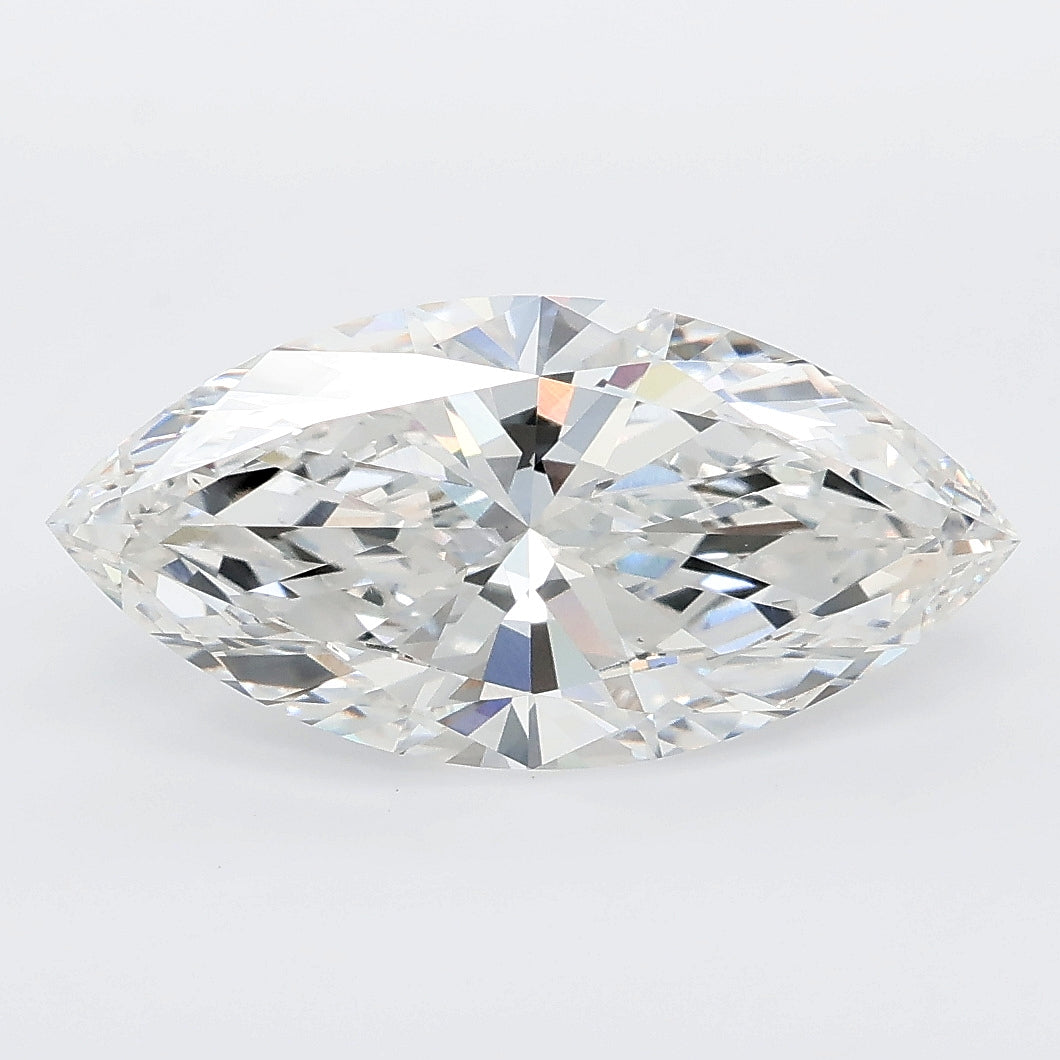 3.03 carat marquise lab grown diamond E color VS1 clarity