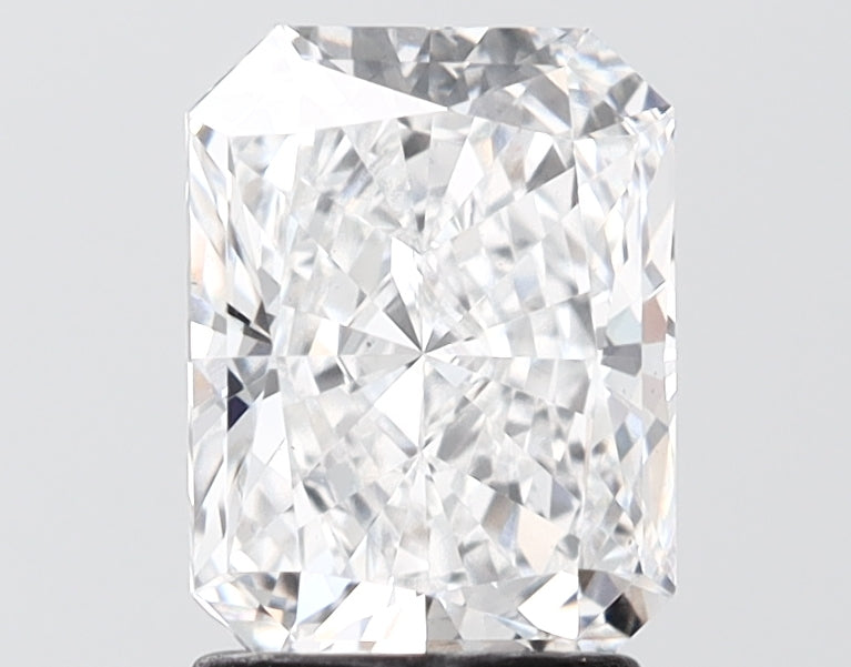 2.01 carat radiant lab grown diamond E color VS2 clarity
