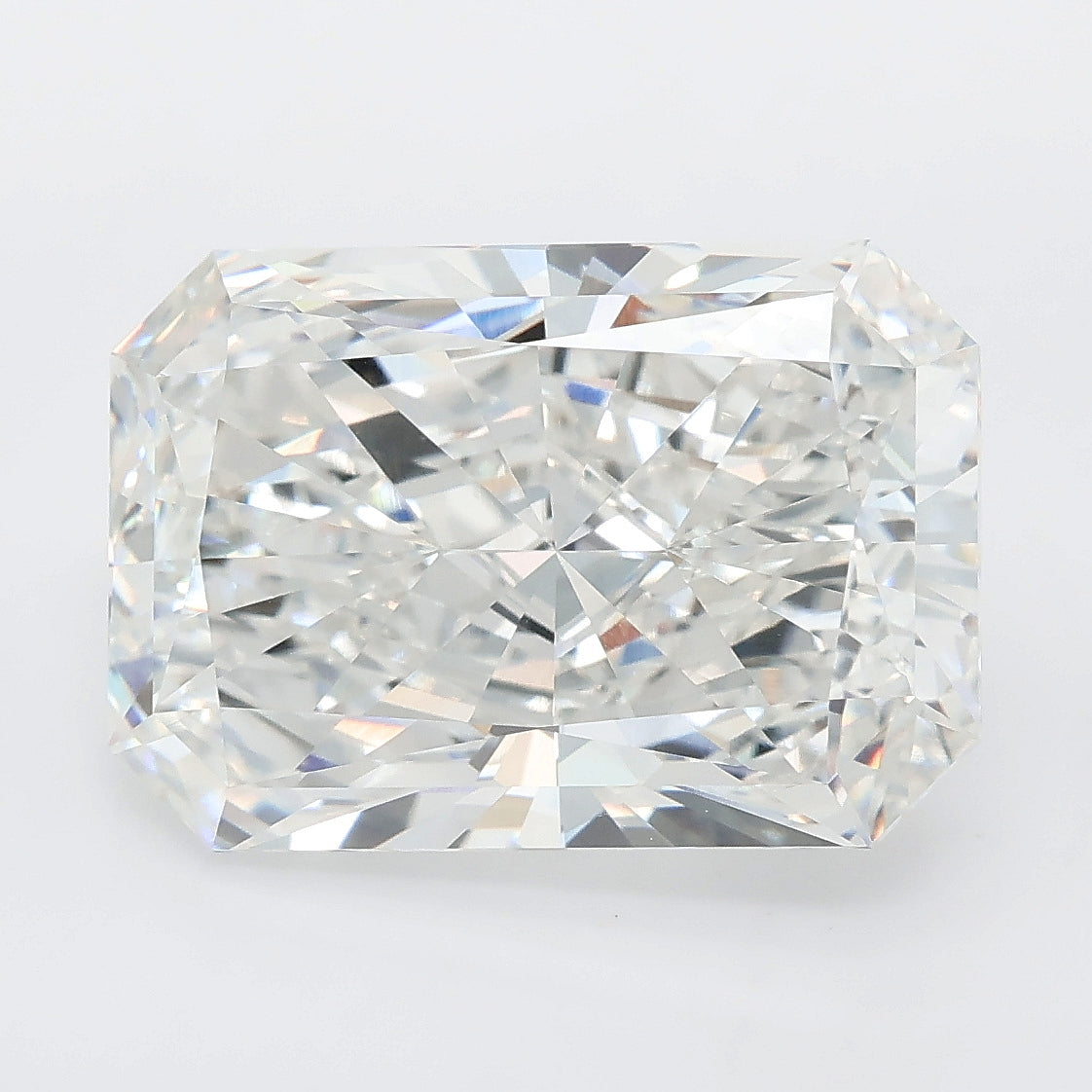 8.02 carat radiant lab grown diamond E color VVS2 clarity