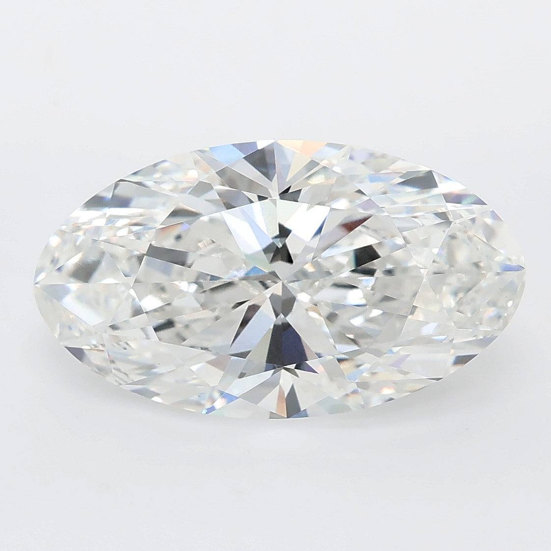 5.03 carat moval cut lab grown diamond E color VS1 clarity