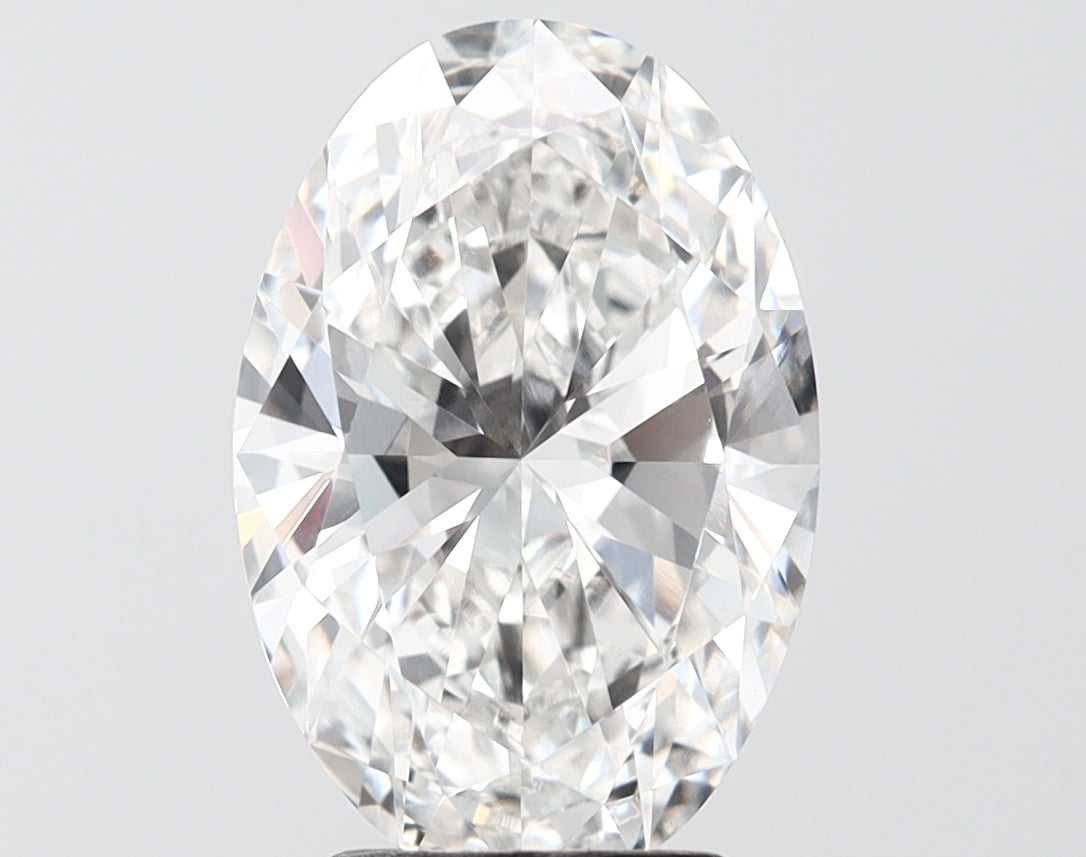 3.51 carat oval lab grown diamond F color VVS2 clarity