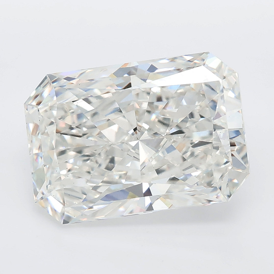 7.07 carat radiant lab grown diamond F color VS1 clarity