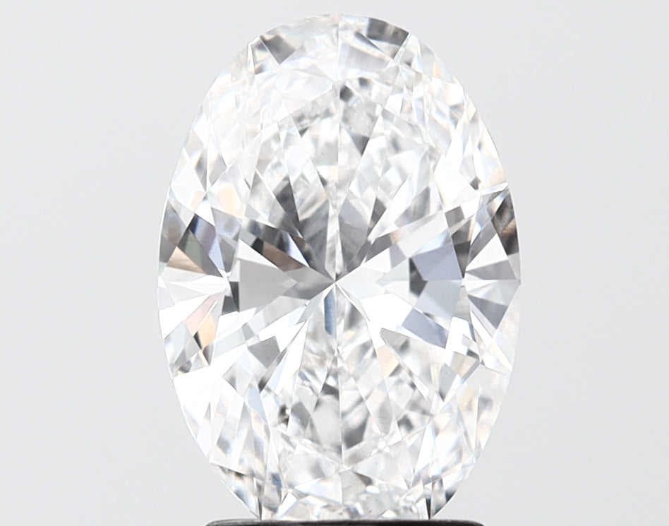 2.51 carat oval lab grown diamond F color VS1 clarity