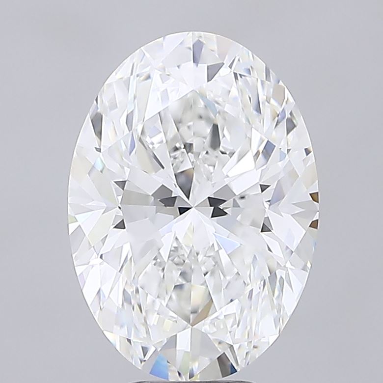7.01 carat oval lab grown diamond E color VVS2 clarity