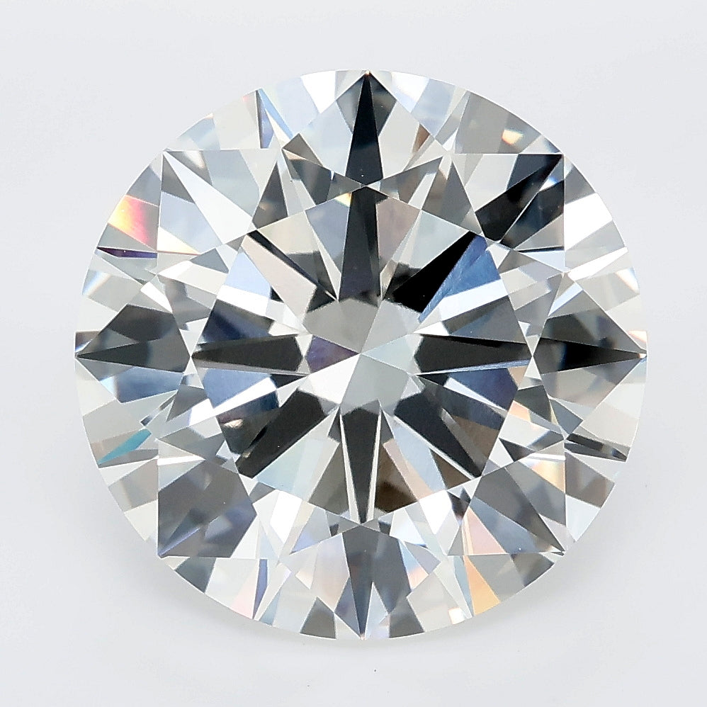 8.04 carat round lab grown diamond F color VVS2 clarity