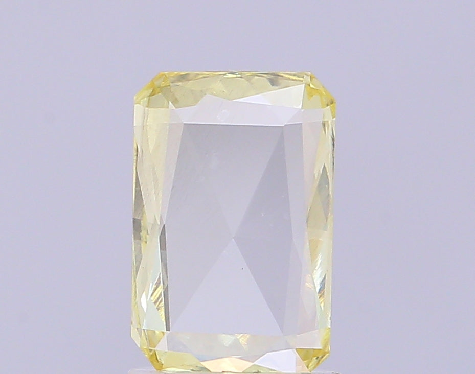 0.79 carat fancy yellow rose cut lab grown diamond VS1 clarity