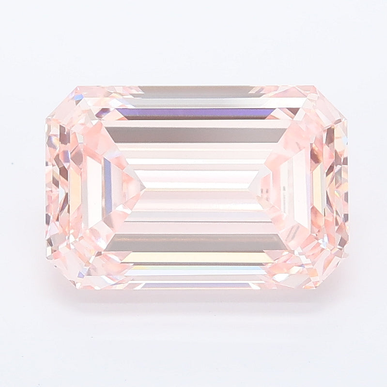 3.19 carat fancy intense pink emerald lab grown diamond VVS2 clarity