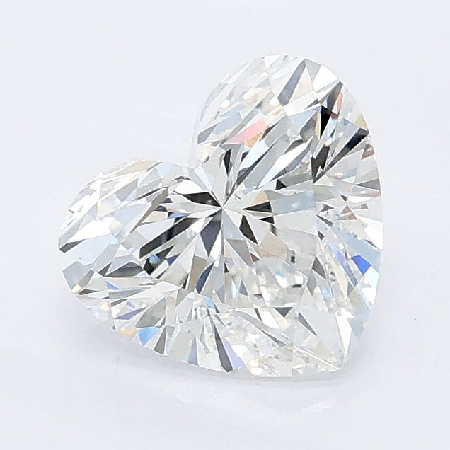 1.52 carat heart lab grown diamond E color VS1 clarity
