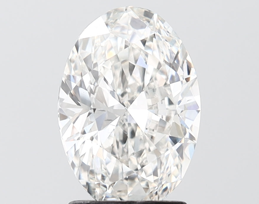 2.04 carat oval lab grown diamond F color VS2 clarity