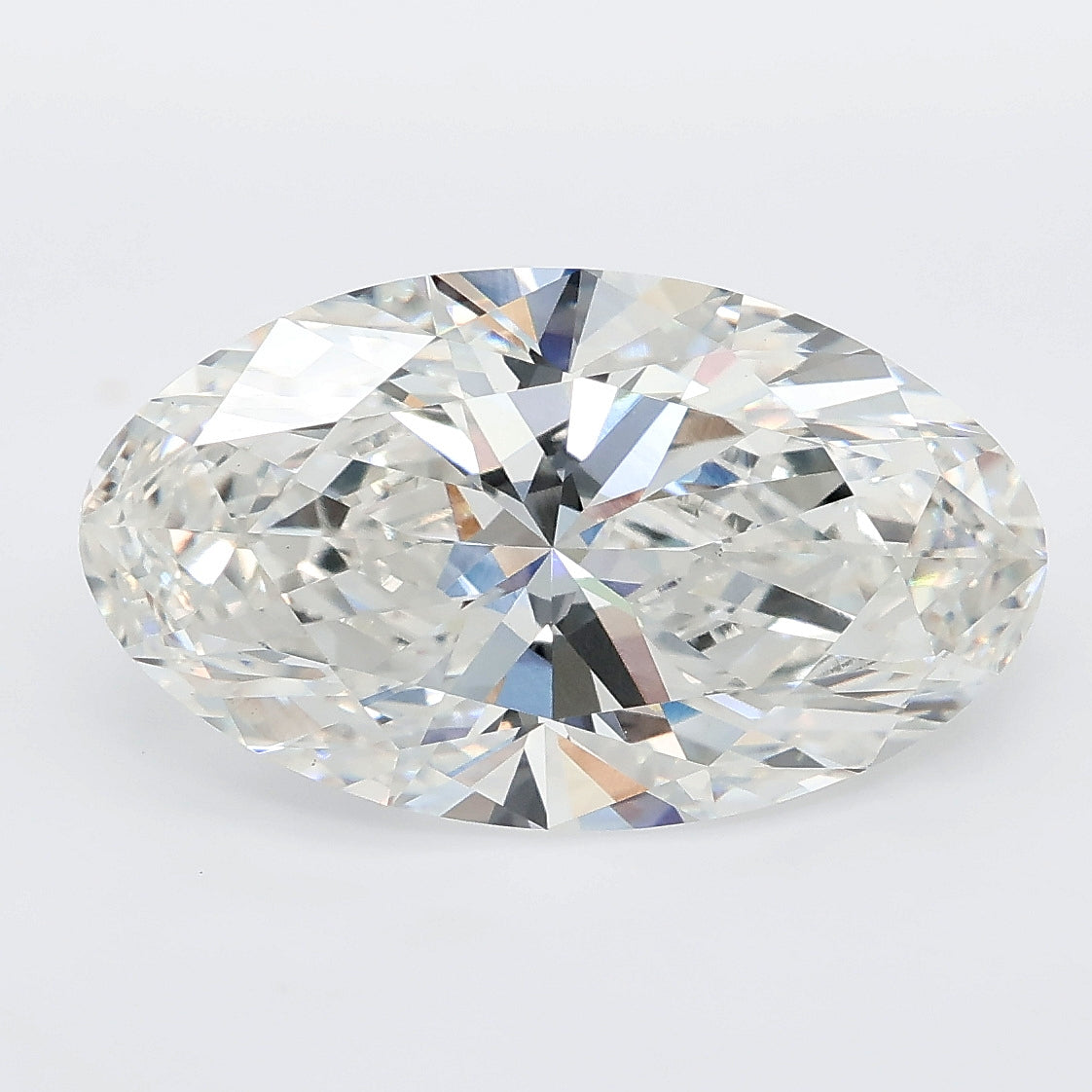 5.29 carat moval lab grown diamond F color VS1 clarity