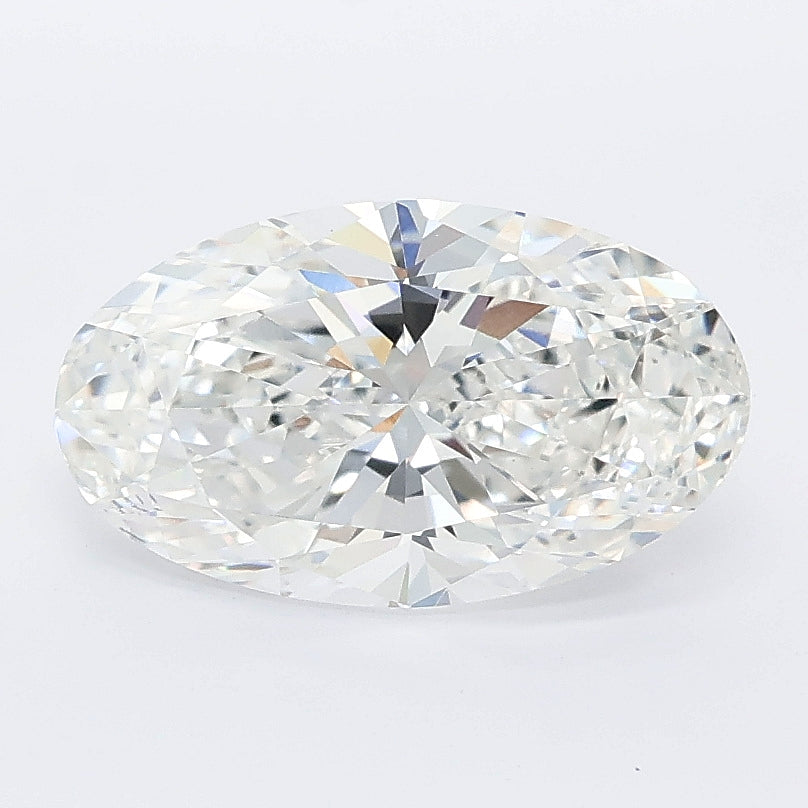 2.04 carat moval lab grown diamond E color VVS2 clarity
