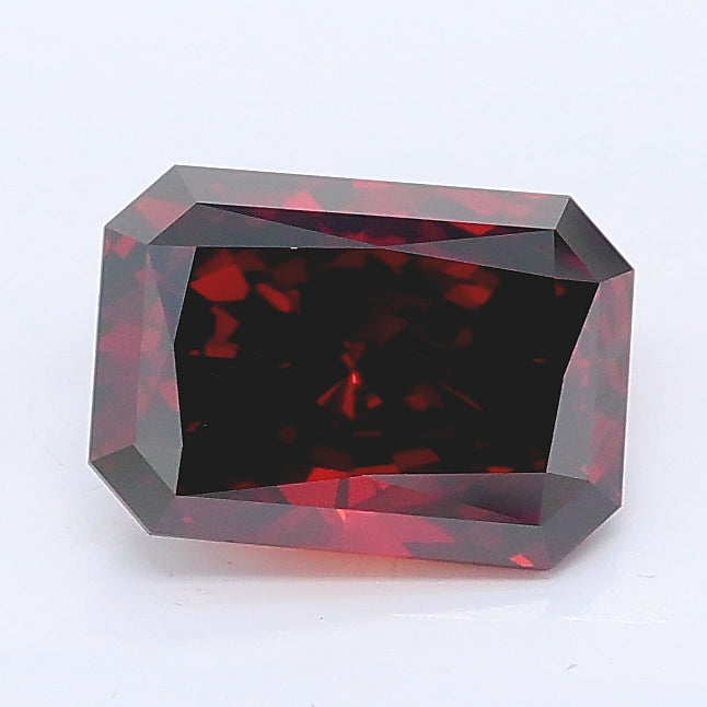 1.32 carat fancy deep orange radiant lab grown diamond VS1 clarity