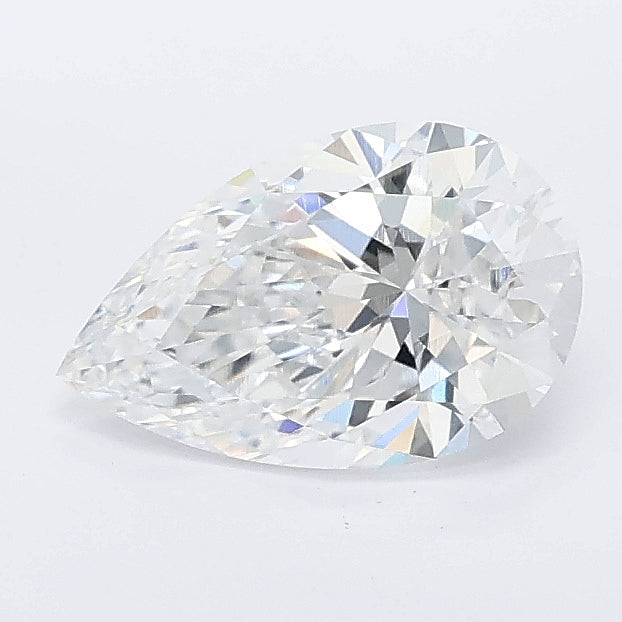 1.00 carat pear lab grown diamond D color VVS2 clarity