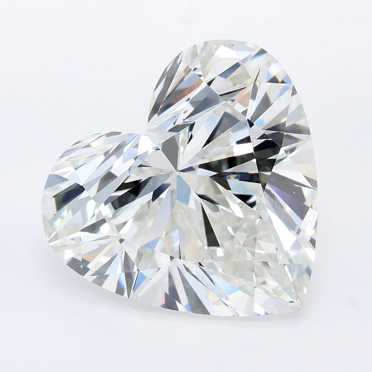 9.53 carat heart lab grown diamond F color VS1 clarity