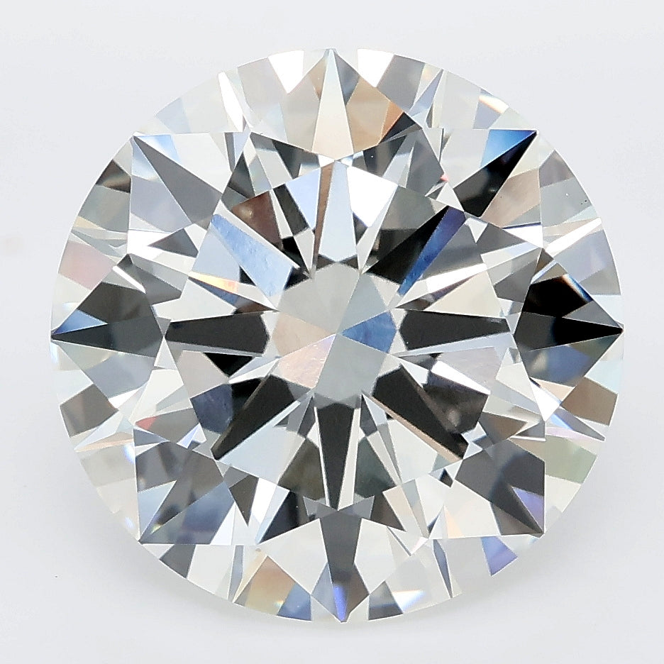 8.04 carat round lab grown diamond F color VVS2 clarity