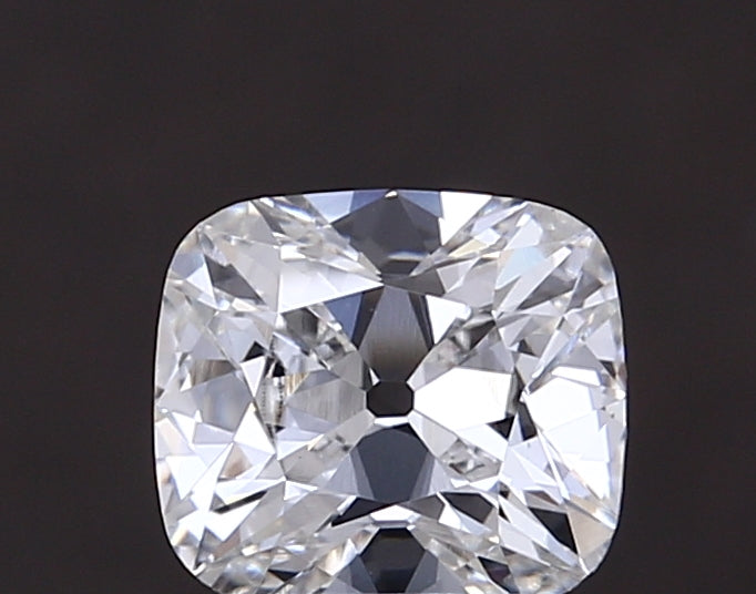 1.66 carat old mine cushion lab grown diamond F color VVS2 clarity