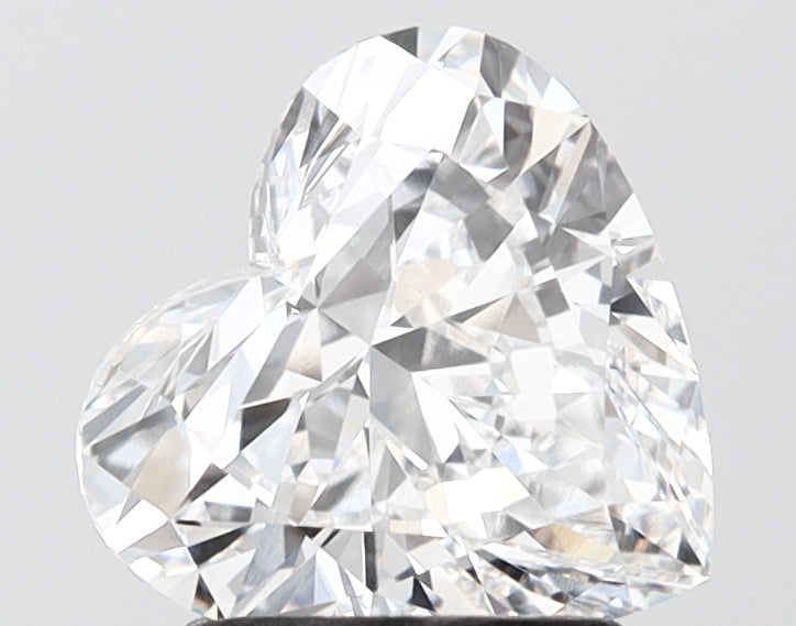 2.12 carat heart lab grown diamond E color VVS2 clarity