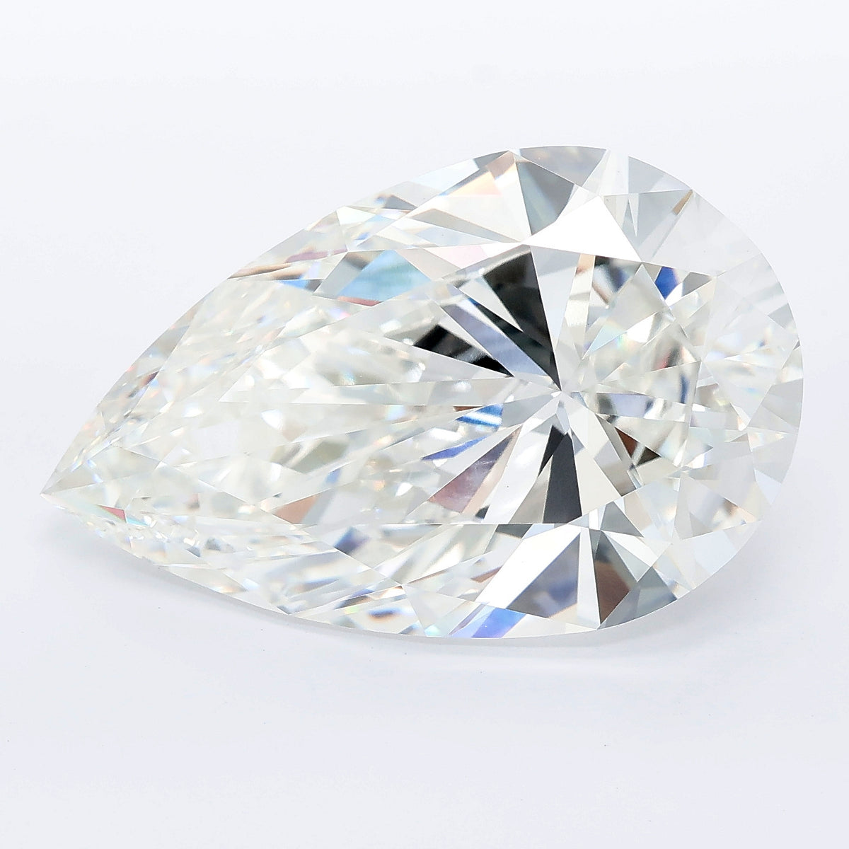 13.07 carat pear lab grown diamond F color VVS2 clarity