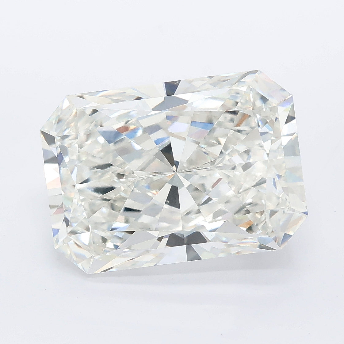 7.04 carat radiant lab grown diamond F color VVS2 clarity