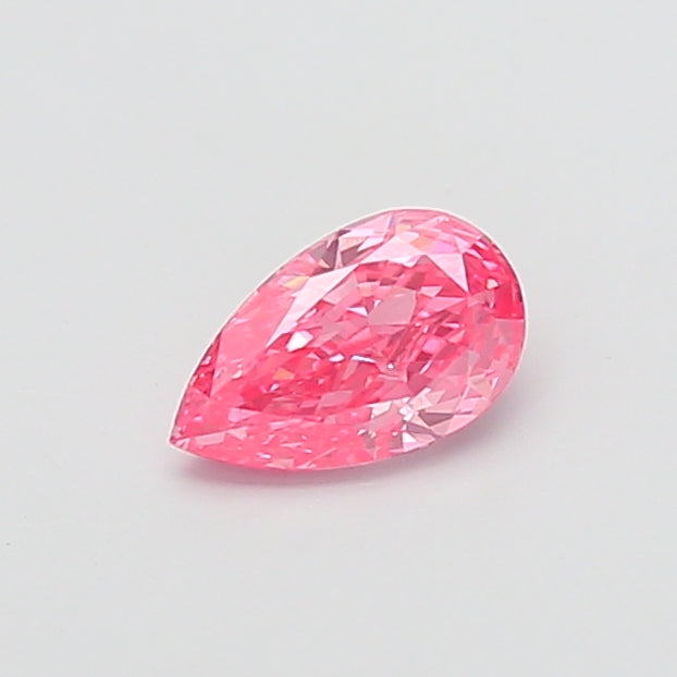 1.03 carat fancy vivid pink pear lab grown diamond VS1 clarity