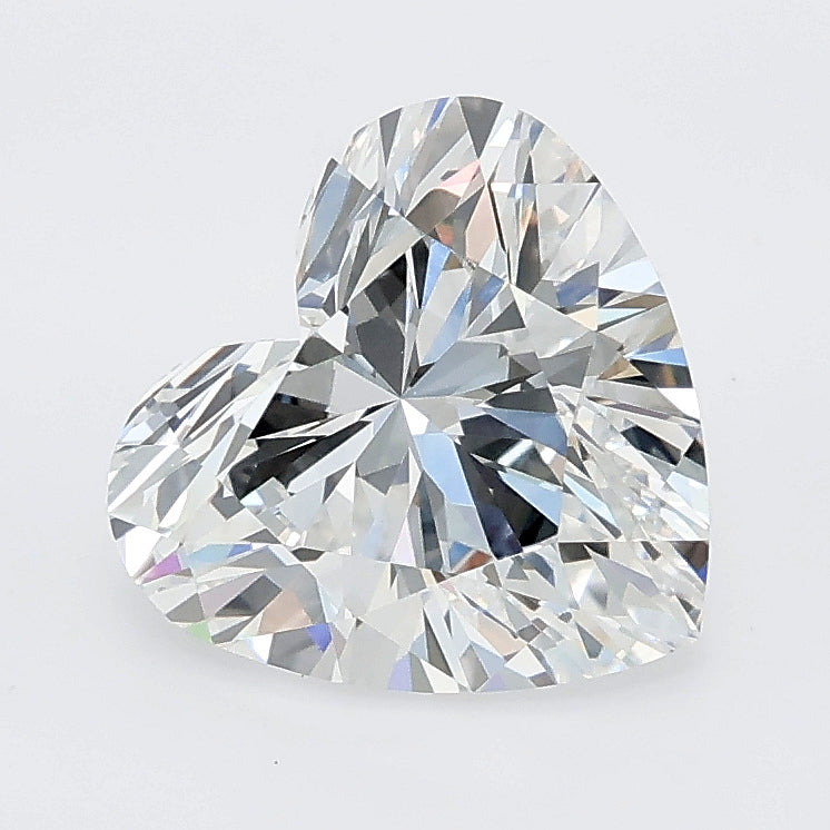 2.30 carat heart lab grown diamond D color VVS2 clarity