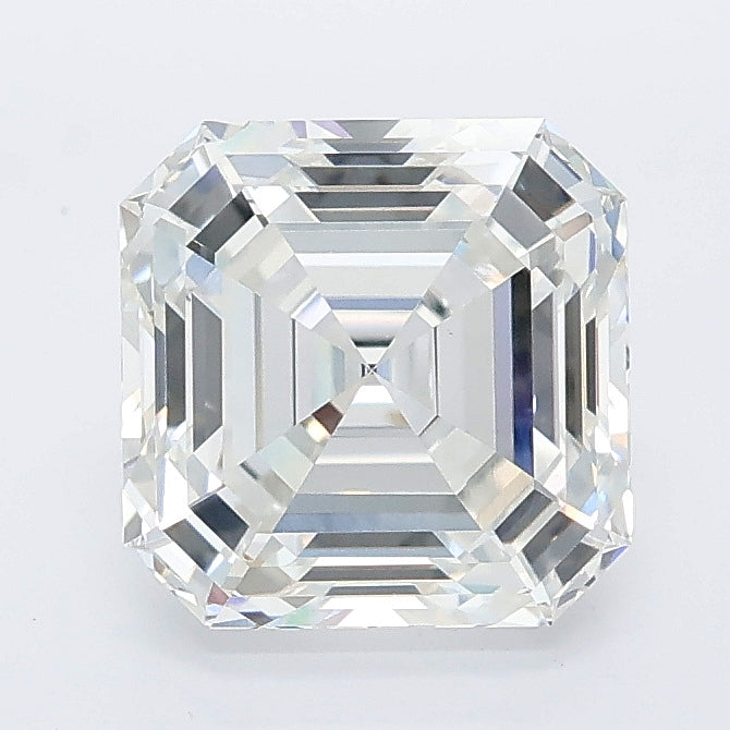 2.56 carat asscher lab grown diamond E color VVS2 clarity
