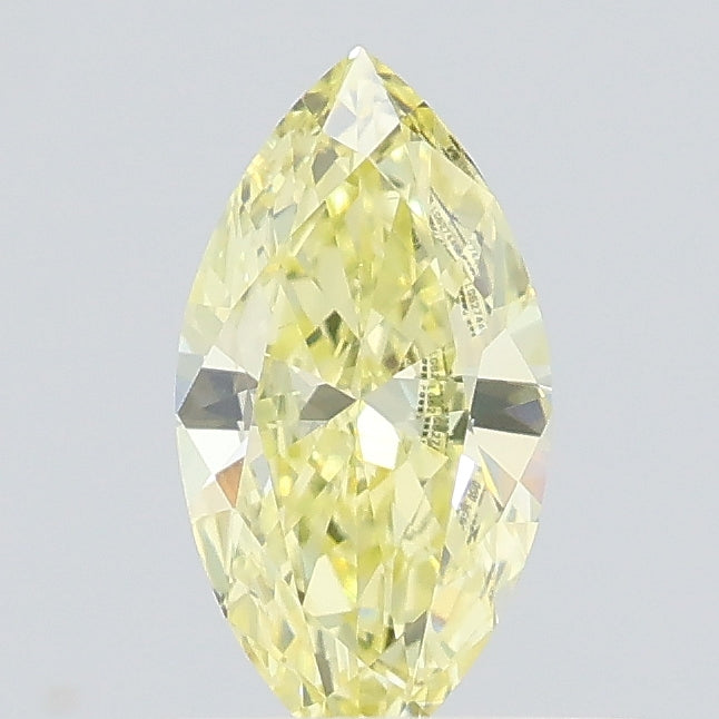0.30 carat fancy intense yellow marquise lab grown diamond VS1 clarity