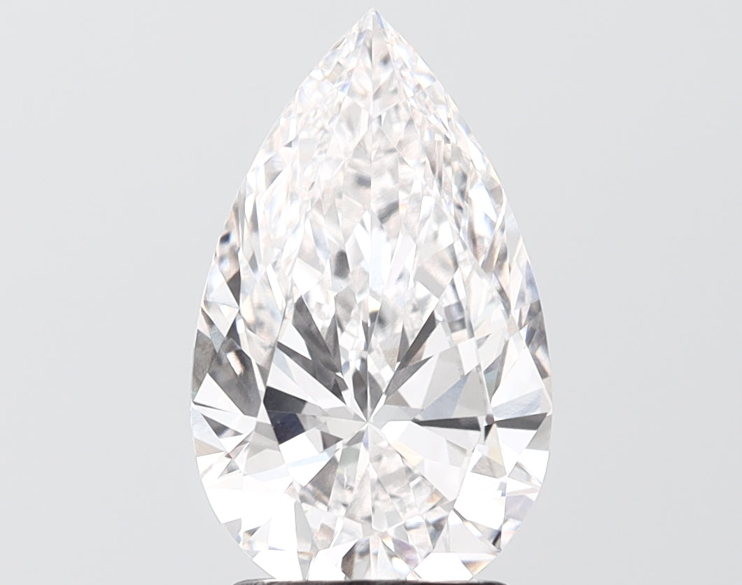 2.51 carat pear lab grown diamond F color VS1 clarity
