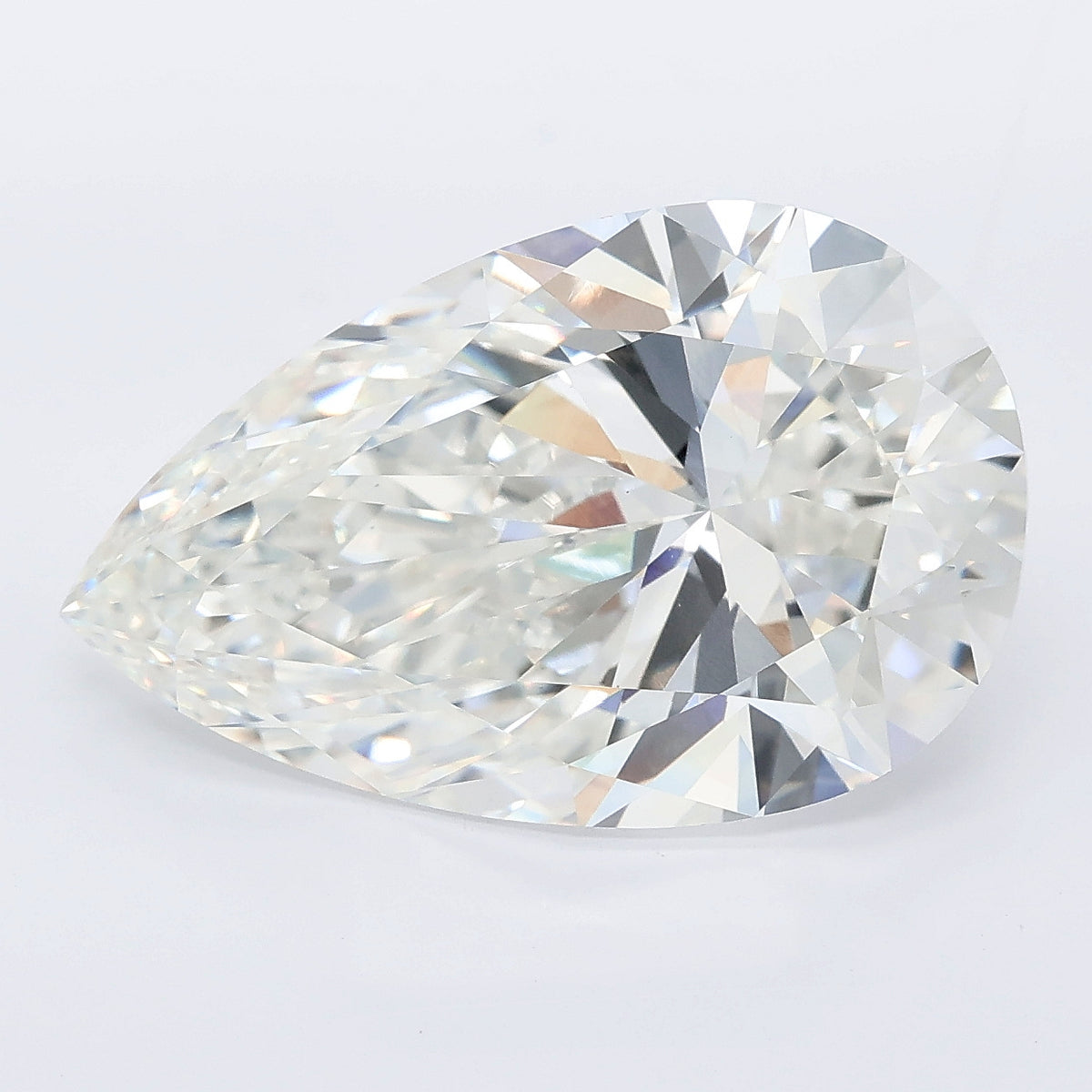 8.27 carat pear lab grown diamond F color VS1 clarity