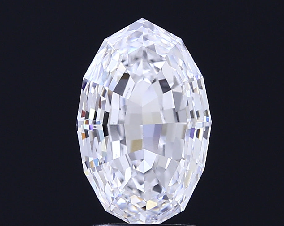 4.00 carat oval lab grown diamond D color VVS2 clarity