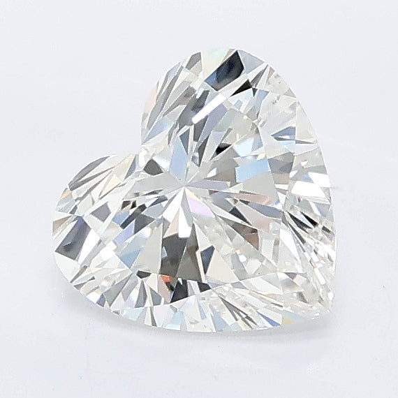 1.02 carat heart lab grown diamond F color VS1 clarity